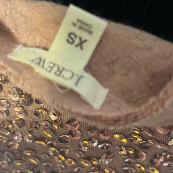 Gold Sequin J. Crew tank size XS - Picture 3 of 3